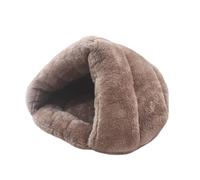 JBNCRYGD Pet Tent Cave Bed for Small Medium Cats Dogs Pets Sleeping Bag Thick Fleece Warm Slipper Dog Bed Cuddler Burrow House Hole Igloo,E-30 * 27 * 26