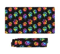 Jbofyee Cute Dog Paws Large Mouse Pad & Desk Mat Extended Mousepad with Stitched Edges Non-Slip Rubber Base Laptop Computer Keyboard Pad for Gaming, Office & Home Decor, XXL - 29.5" X 15.8"