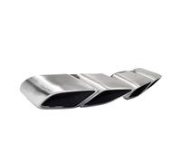 JBPIHZT 1 Pair Exhaust Pipe Muffler Tip For Panamera 2017 2018 2019 2020 Turbo Square 4-outlet 304 Stainless Steel Rear Nozzles Tail Throat(Matte silver)