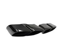 JBPIHZT 1 Pair Exhaust Pipe Muffler Tip For Panamera 2017 2018 2019 2020 Turbo Square 4-outlet 304 Stainless Steel Rear Nozzles Tail Throat(BLACK)