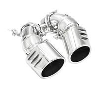 JBPIHZT 1 Pair Exhaust Tip For Mercedes For Benz W211 E300 E280 E260 2002-2007 304 Stainless Steel Car Exhaust Pipe Single Out Muffler Tips