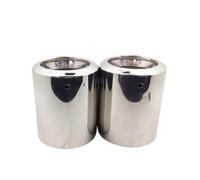 JBPIHZT 1 Pair For For Kuga 2013 2014 2015 2016 2017 2018 2019 2020 Stainless Steel Car Exhaust Pipe Mufflers Muffler End Pipe Exhaust Tips(Silver)