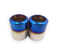JBPIHZT 1 Pair For For Kuga 2013 2014 2015 2016 2017 2018 2019 2020 Stainless Steel Car Exhaust Pipe Mufflers Muffler End Pipe Exhaust Tips(Blue)