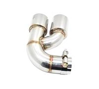 JBPIHZT 1 PCS For F20 120i 1 Series Dual Exhaust Tip Stainless Steel Twin Exhaust Pipe Muffler Tip Tailpipe Nozzle Auto Accesories(Silver)