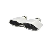 JBPIHZT 1 Pcs For For Focus ST 2017 Stainless Steel Car Exhaust Tip Muffler Tip Tailpipe Square Outlet Exhaust System Accessories