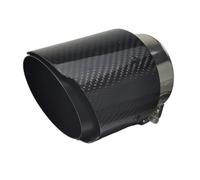 JBPIHZT 1 Piece For Mazda For Axela CX-5 Cx-4 Cx-3 Carbon Exhaust Tips Pipe Muffler Tip Nozzle Modified Decorative Tailtip(Glossy Black)