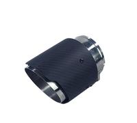 JBPIHZT 1 Piece For Mazda For Axela CX-5 Cx-4 Cx-3 Carbon Exhaust Tips Pipe Muffler Tip Nozzle Modified Decorative Tailtip(Silver)