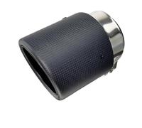 JBPIHZT 1 Piece For Mazda For Axela CX-5 Cx-4 Cx-3 Carbon Exhaust Tips Pipe Muffler Tip Nozzle Modified Decorative Tailtip(Matte black curling)
