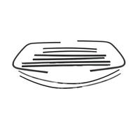 JBPIHZT 10PCS Exterior Window Trim Strip Gloss Black Door Molding Decor Seal Styling Weatherstrip for VW for Touareg 2011-2018