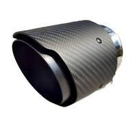 JBPIHZT 1Piece Car Exhaust Tip For Mazda CX-5 CX-4 CX-3 For Axela For ATENZA Decorative Matte Carbon Fiber Tail Tips(BLACK)