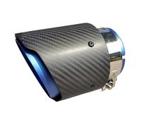 JBPIHZT 1Piece Car Exhaust Tip For Mazda CX-5 CX-4 CX-3 For Axela For ATENZA Decorative Matte Carbon Fiber Tail Tips(Blue)