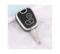 JBPIHZT 2 Button For Citroen C1 C4 Auto Shell Fob Protector TPU Car Key Case Cover Accessories(BLACK)