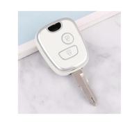 JBPIHZT 2 Button For Citroen C1 C4 Auto Shell Fob Protector TPU Car Key Case Cover Accessories(WHITE)