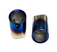 JBPIHZT 2pc Car Exhaust Tip For X7 G07 X5 G05 X6 G06 M40i M50i 2019-2024 Exhaust Tips Muffler Stainless Steel Exhaust Pipe Nozzl(Blue)
