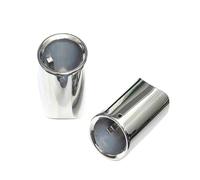 JBPIHZT 2pc Car Exhaust Tip For X7 G07 X5 G05 X6 G06 M40i M50i 2019-2024 Exhaust Tips Muffler Stainless Steel Exhaust Pipe Nozzl(Silver)