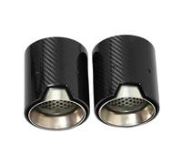 JBPIHZT 2pcs Car Exhaust Tip Muffler Tip Tailpipe For F30 M335i M340i F32 F33 F36 M435i M440i MPerformance Carbon Fiber ID60mm(Matte)