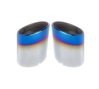 JBPIHZT 2PCS Car Styling 304 Stainless Steel Exhaust Muffler Tip Pipe Auto Accessories For Toyota RAV4 2019 2020 2021 2022 2023 2024(Blue)