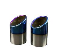 JBPIHZT 2pcs For For KUGA 2013-2019 Car-Styling Accessories Stainless Steel Exhaust Pipe Muffler Cover Tail Throat Exterior Refit(Blue)