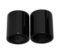 JBPIHZT 2pcs For Mazda CX5 CX30 CX4 Car Styling 304 Stainless Steel Exhaust Muffler Tip Pipe Muffler Tip Nozzle Auto Accessories(BLACK)