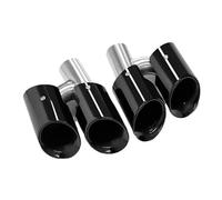 JBPIHZT 304 Stainless Steel Car Quad Exhaust Tip For Panamera 970 2010 2011 2012 2013 GTS Design Exhaust Pipe Muffler Tip Nozzle Tailpipe(Black A)