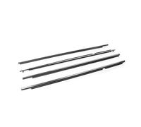 JBPIHZT 4Pcs Window Rubber Trim for Toyota for Corolla 2008-2013 Weatherstrip Seal Strips Door Moulding Glass(Chrome)