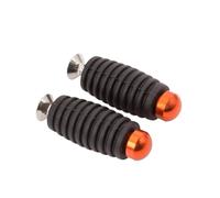 JBPIHZT 6mm CNC Motorcycle Footrest Footpeg Toe Pegs Toepeg Pedal For Yamaha YZF R1 R15 R6 R25 R3 MT03 MT09 MT07 FZ07(Orange)