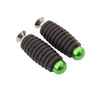 JBPIHZT 6mm CNC Motorcycle Footrest Footpeg Toe Pegs Toepeg Pedal For Yamaha YZF R1 R15 R6 R25 R3 MT03 MT09 MT07 FZ07(Green)