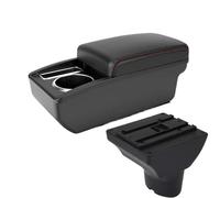 JBPIHZT Armrest Box For Hyundai I20 2012 Car Armrest Retrofit Parts Storage Box Car Accessorie Central Armrest Box(A1 Black red NO USB)