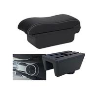 JBPIHZT Car Armrest Auto Storage Box Retrofit Parts Interior Car Accessories Arm For Seat For Ibiza For Ibiza 6j For Ibiza 6L(C3 Black white NO USB)