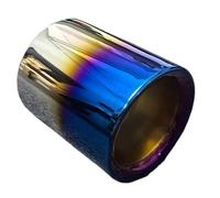JBPIHZT Car Auto Exhaust Muffler Tip Pipe Stainless Steel Chrome Trim Rear Tail Throat For Mazada CX-5 CX4 CX3 CX7 CX8 Accessories(Blue)
