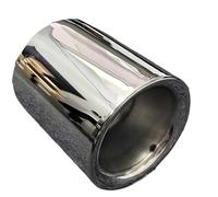 JBPIHZT Car Auto Exhaust Muffler Tip Pipe Stainless Steel Chrome Trim Rear Tail Throat For Mazada CX-5 CX4 CX3 CX7 CX8 Accessories(Silver)