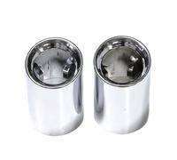 JBPIHZT Car Exhaust Tip Muffler Stainless Steel Exhaust Pipe Nozzle Tail Throat For X3 G01 X4 G02 2019 2020 2021 2022 Styling Moulding Trim(Silver)