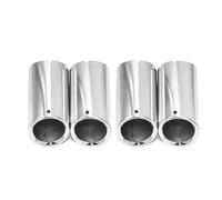 JBPIHZT Car Exhaust Tip Muffler Stainless Steel Exhaust System Nozzle For X7 G07 X5 G05 X6 G06 M40i M50i 2019 2020 2021 2022 2023 2024(Silver)