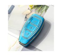 JBPIHZT Car Key Case Cover Shell For For Focus For C-Max For S-Max For Fiesta For Ecosport For Ranger For Escape For Galaxy(Blue)