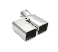 JBPIHZT Car Muffler Tip Exhaust System Tailpipe Nozzle Auto Accesories 1 PCS Stainless Steel Exhaust Pipe For Toyota For Alphard 30 Series(Silver)