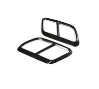 JBPIHZT Car Rear Exhaust Muffler Tail Pipe Cover Trim For Range Rover For Velar 2017 2018 2019 2020 2021 Stainless Accessories(Black A)