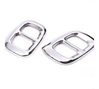 JBPIHZT Car Stainless Steel Tail Throat Exhaust Pipe Muffler Tip Cover Trims For Mercedes For Benz GLA Class 200/220/260 X156 2015-2018 Accessories(Silver)
