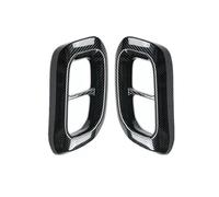 JBPIHZT Car Tail Throat Liner Pipe Exhaust System Cover ABS Plastics Tailpipe Cover For Mercedes For Benz GLC GLE GLS W167 W253 2020 2021 2022 2023 2024(Carbon Fiber Texture)