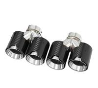JBPIHZT Car Tailpipe Accessories For 6 Series 640i F12 F13 Upgrade M6 Quad Exhaust Carbon Fiber Muffler Exhaust System(Carbon Texture A)