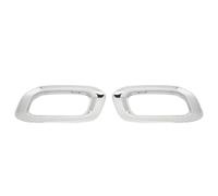 JBPIHZT Exhaust Tip Cover Trims Bezel Fit For Benz GLC GLE GLS-Class X253 C253 W167 V167 C167 X167 AMG Line 2020 2021 2022 2023 Glossy Black(Silver)