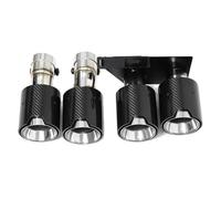 JBPIHZT Exhaust Tip For F10 F11 520i 523i 525i 528i 530i Dual Exhaust Pipe To M5 Look Quad Muffler Tip Tailpipe Nozzle Modification Accesories(Carbon Fiber Texture b)
