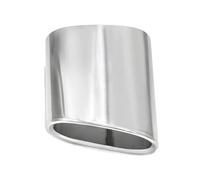 JBPIHZT Exhaust Trim For 318 X3 E83 F25 Car Cover Muffler Tip Stainless Steel Modified Rear Accessories Tailpipe(Silver)