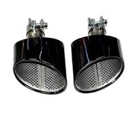 JBPIHZT For A3 A4 A5 S3 S4 S5 RS3 RS4 RS5 Car Styling Exhaust Pipe Retrofit Muffler Tip Nozzle Stainless Steel Tailpipe Tail Throat(BLACK,A tube)
