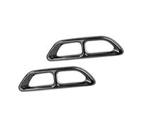 JBPIHZT For Accord 10th Gen 2018 2019 2020 Exterior Rear Exhaust Muffler Tip End Pipe Decorate Cover Trim Sticker Car Modification Accessories(BLACK)