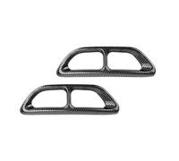 JBPIHZT For Accord 10th Gen 2018 2019 2020 Exterior Rear Exhaust Muffler Tip End Pipe Decorate Cover Trim Sticker Car Modification Accessories(Carbon Fiber Texture)