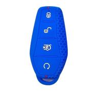 JBPIHZT For BYD For Han Ev For Tang For Qin PLUS For Song Pro MAX For Yuan For Dolphin E2 Car Key Case Cover Silicone Keychain Protective Shell(Blue)