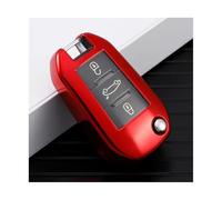 JBPIHZT For C4 TPU Car Styling Key Cover Fob Case Keychain Accessories(RED)