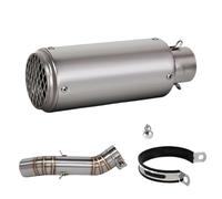 JBPIHZT For CBR500R CB500F CB500X CBR400R CB400F CB400X 2016-2024 Motorcycle Slip On Line Exhaust Project Muffler Middle Pipe(Style G)
