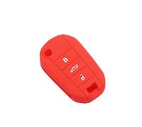 JBPIHZT For Citroen C4 C3 C6 For CACTUS C8 Keyless TPU Car Flip Key Case Cover Shell Accessories(RED)
