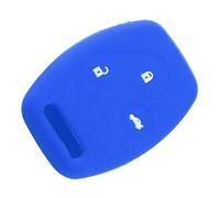 JBPIHZT For Civic For Accord VII Crv Frv For Insight For Shuttle For Stream For Jazz Keyless Protector Keychain 3 Buttons Silicone Key Case Cover(Blue)